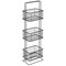 mDesign Slim Metal Wire 3-Tier Standing Bathroom Storage Basket Unit